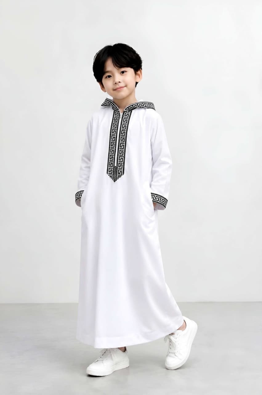 عبايه تركي اطفال بزونط