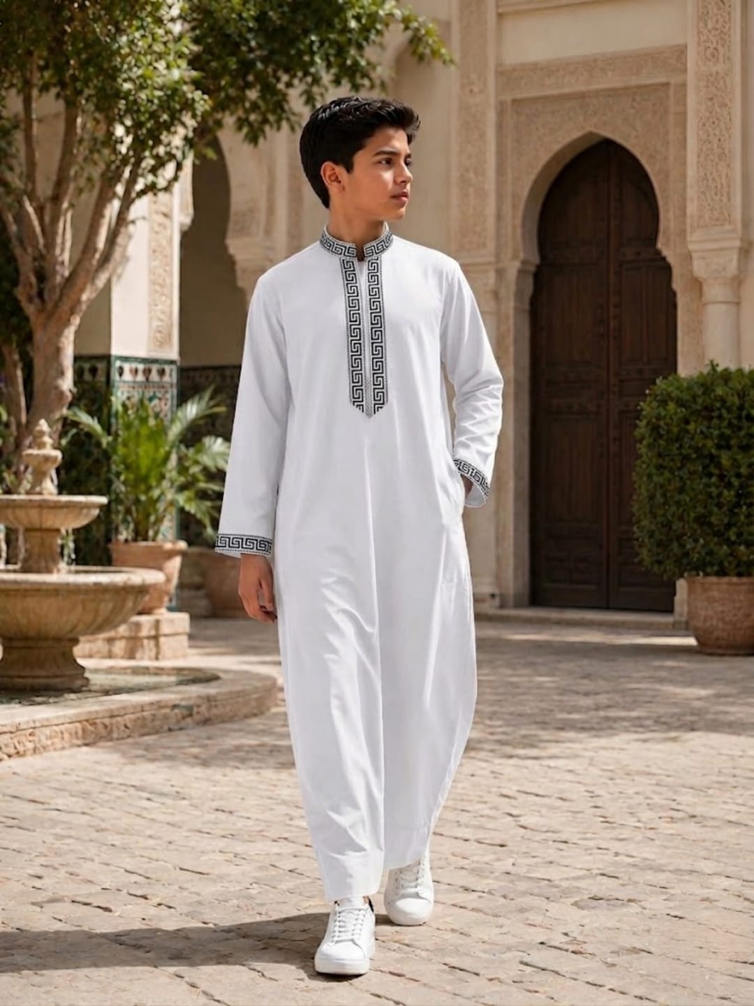 عبايه تركي محير ياقه