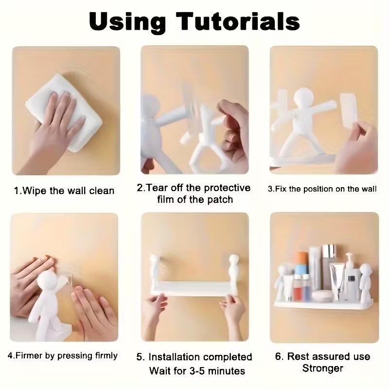 عرض قطعتين رف جداري 3D